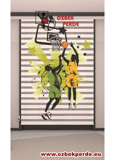 Basketbolcu Zebra Perdesi Basketbolcu Zebra Perdesi
